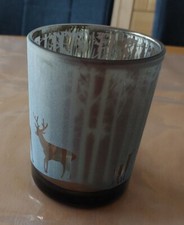 Boltze home: Teelichtglas, Tiermotiv, braun, 12,5 x 10 cm