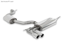 Milltek Ø70mm Sportauspuffanlage ab Kat VW Golf 5 inkl. GTI 2x80mm