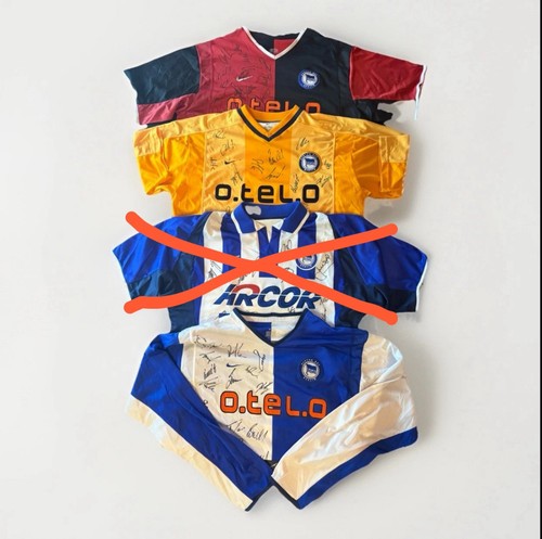 Hertha bsc trikots signiert - hertha,