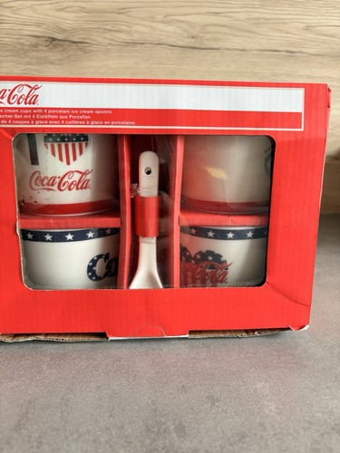 Coca cola porzellanbecher - coca-cola, porzellanbecher-set