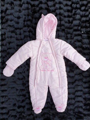 Schneeanzug rosa teddybär - 68,