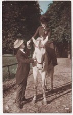 Lady Riding Side Saddle -