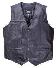 Herren Lederweste Bikerweste