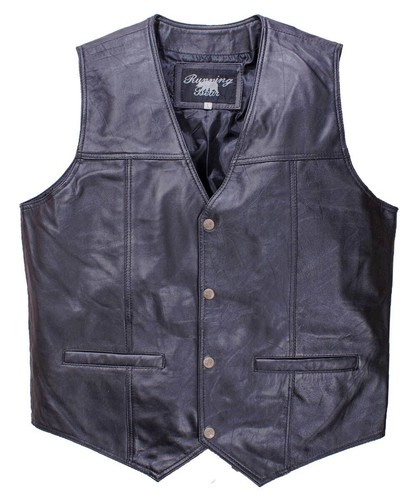 Herren lederweste bikerweste - herren,