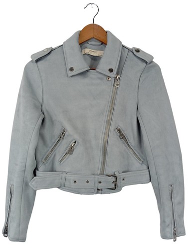 Zara bikerjacken hellgrau - zara,