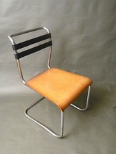   Freischwinger Bauhaus Stahlrohr Stuhl Art Deco