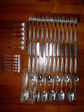 Besteck WMF Wien für 12 Personen + mehr; 55 Teile, Silber, versilbert, alt,antik