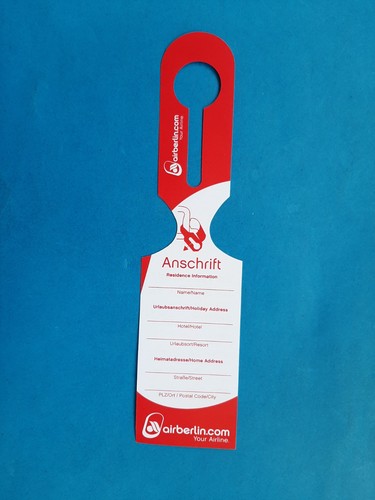 Kofferanhänger air berlin - kofferanhänger,