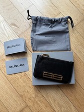 Balenciaga Kreditkartenetui Leder Schwarz