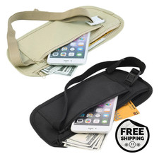 Hidden Wallet Passport Money Belt Bag Slim Security Travel Bag Chest Bag