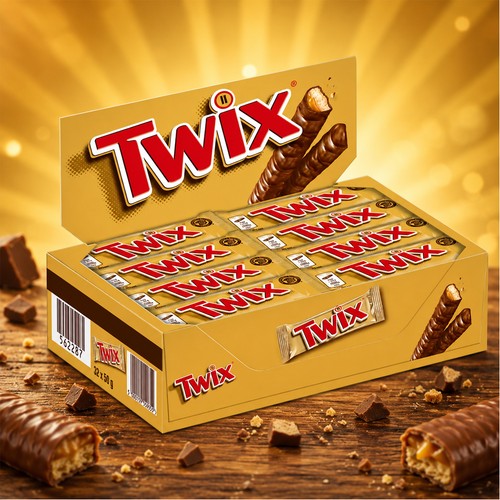 Twix schokoriegel 32x50g - schokoriegel,