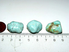 3 Stück Türkis Naturstein