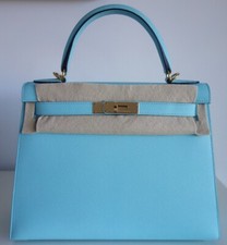 HERMES KELLY TASCHE 28 bleu
