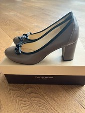 Phillip Hardy Paris Pumps Leder Schuhe Taupe Gr. 37 