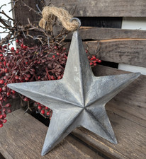❤ Kleiner Stern zum hängen Metall  Antiklook Zink Vintage Garten  Weihnachten ❤