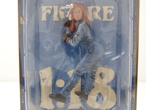 Figur retro female mechanic - figur, 1