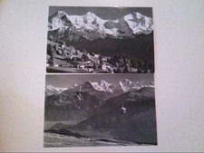 Beatenberg. Schweiz. Zwei Karten. Niederhorn. Seilbahn. Gebirgspanorama. AK.