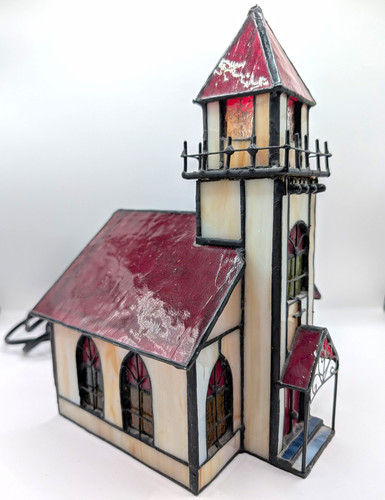 Tiffany stil tischlampe - tischlampe, kirche