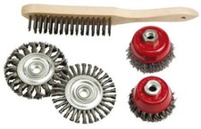 Drahtbürstensatz 5-teilig für Einhandwinkelschleifer