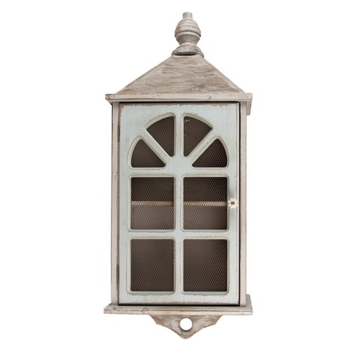 Wandregal holz grau - grau, 90