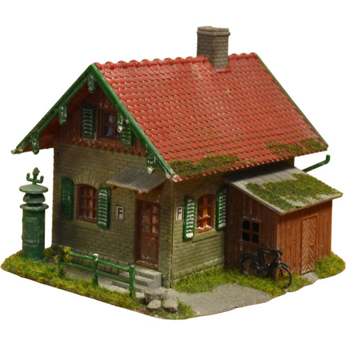 Bahnwärterhaus patiniert - h0,