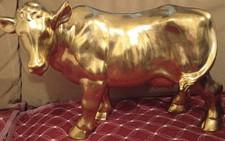 Goldene Kuh Figur XXL 
