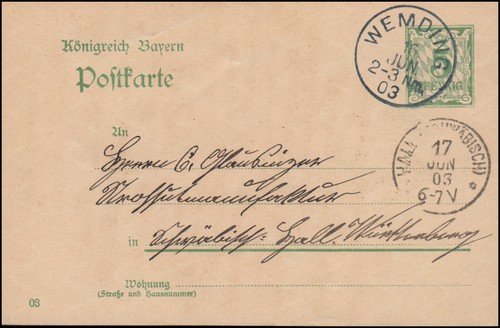 Bayern postkarte von - bayern, p