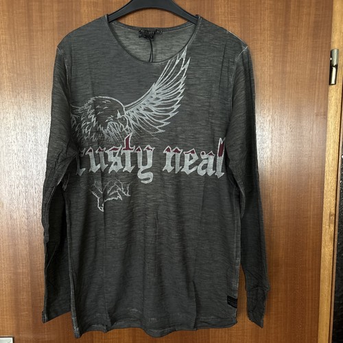 Rusty neal shirt langarm grau - shirt,