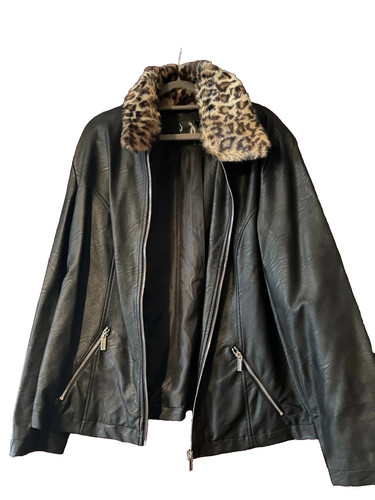 Lederimitat jacke mit - lederimitat,