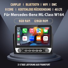 Carplay Android 14 Autoradio GPS Navi WIFI 128G Für Benz ML W164 GL X164 05-2012