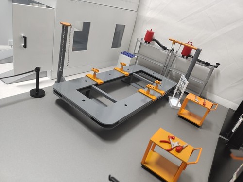 Diorama garage requisiten - 1/18,