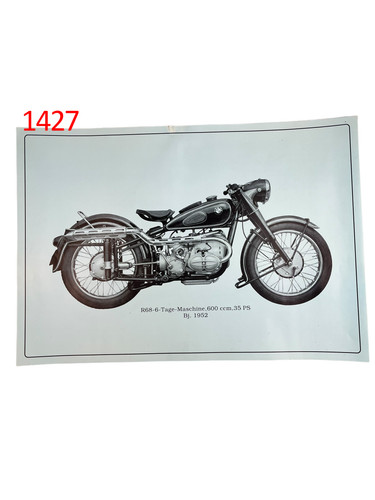 Poster plakat bmw r68 - bmw, tage