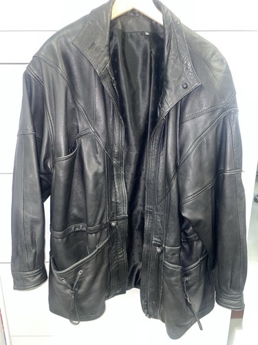 Retro echtlederjacke unisex - echtlederjacke,