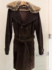 Wildledermantel mit