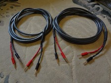 2 x 4 Meter Silent Wire LS12 Lautsprecherkabel, Neuwertig mit QED Bananenstecker