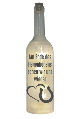 Led flasche mit motiv ende - led-flasche,