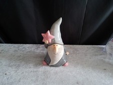 Wichtel/Keramik/grau/rosa/neu/