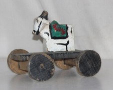 Antik Wooden Kuh Nandi Tier