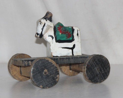 Vintage wooden heilig kuh - heilig,