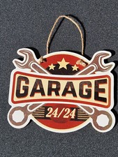 Deko Holzschild: Garage 24/24