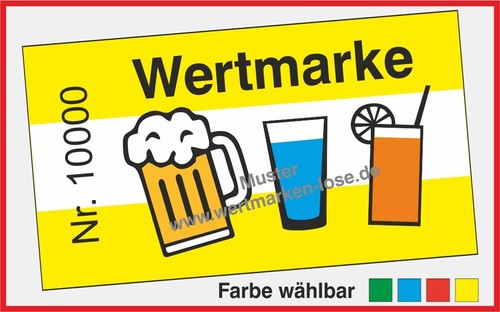 1000 wertmarken biermarken - 1000,