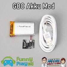 FunnyPlaying GBC Akku Mod mit