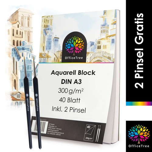 Blatt aquarellblockdin a3 - 40,
