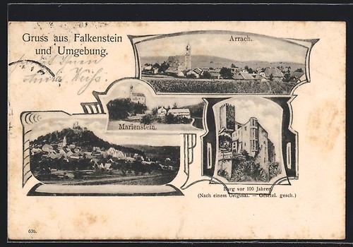 Arrach panorama burg - arrach,,