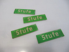 Glas Signalschild STUFE für