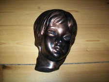 Mädchen Gips-Kopf mit