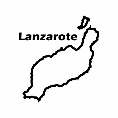 Lanzarote silhouette - silhouette,