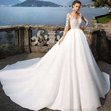 Spitze A-Linie Brautkleid