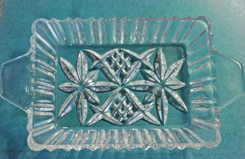 Glasschale 14x10 mit zwei - cm,,