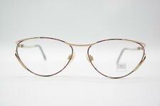 Vintage Enrico Coveri 350 Gold Mehrfarbig Oval Brille Brillengestell NOS